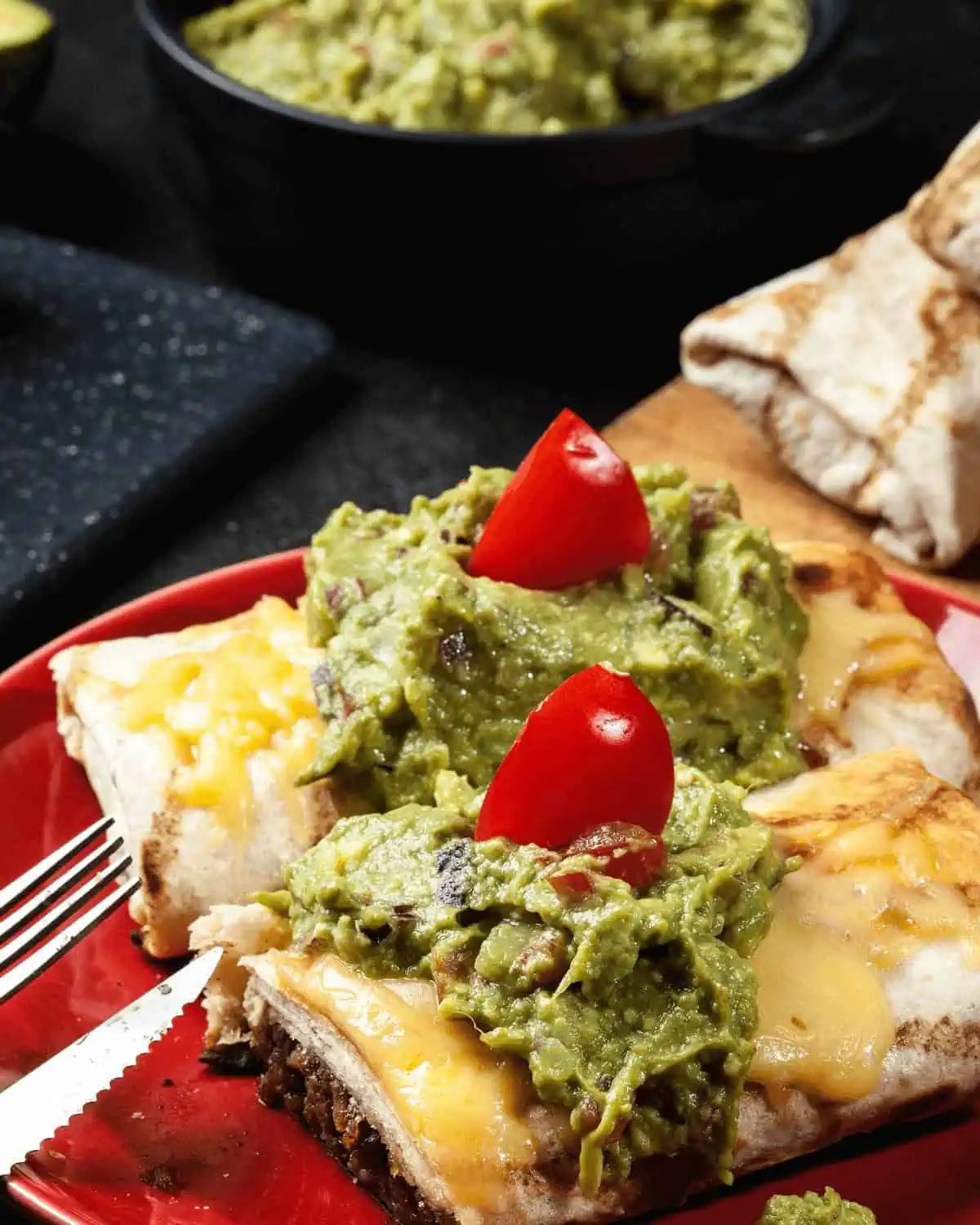 Baked Beef Chimichangas