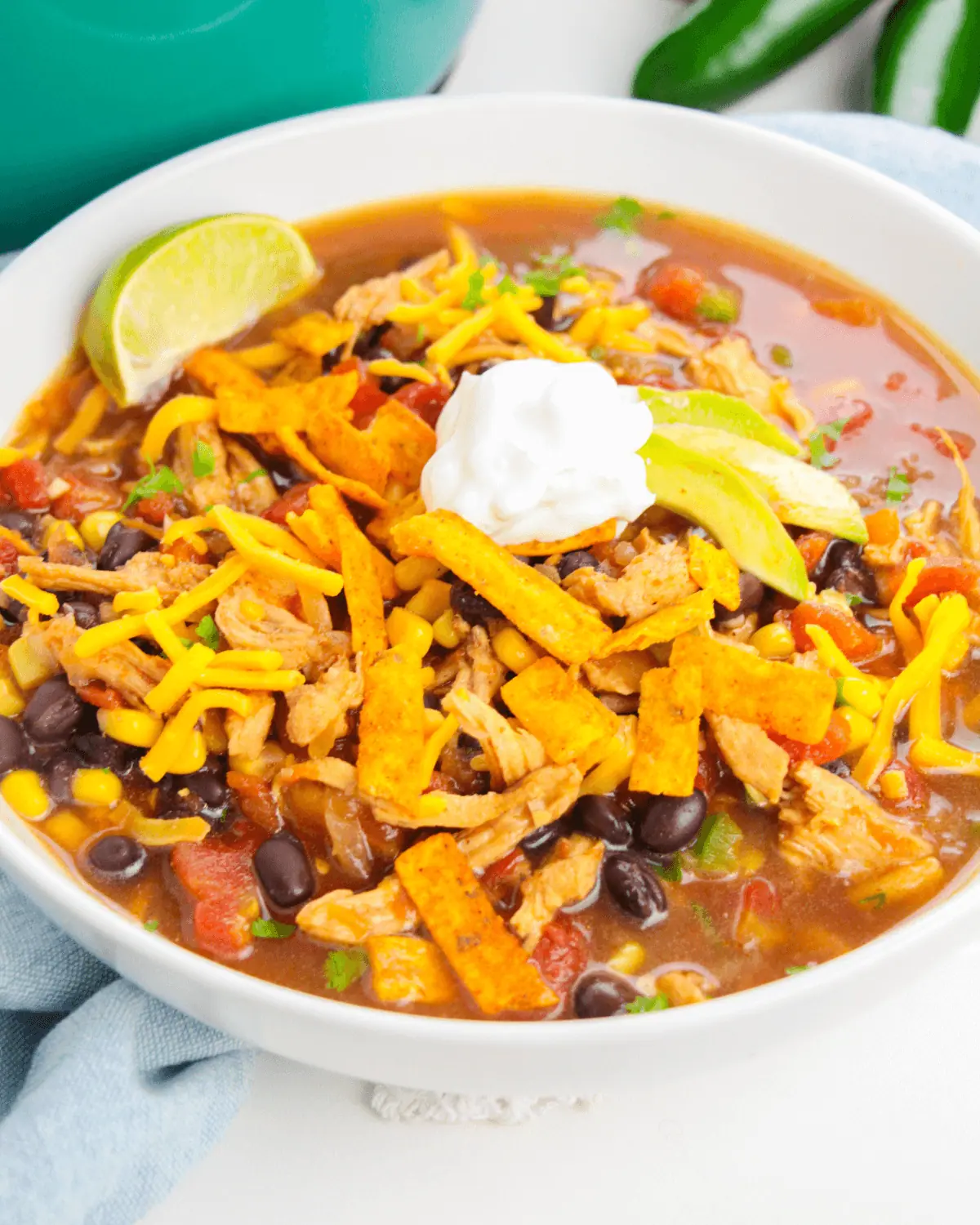 Rotisserie Chicken Tortilla Soup