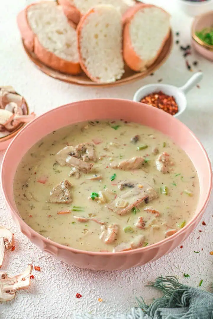 Cream of Mushroom Chicken Soup
