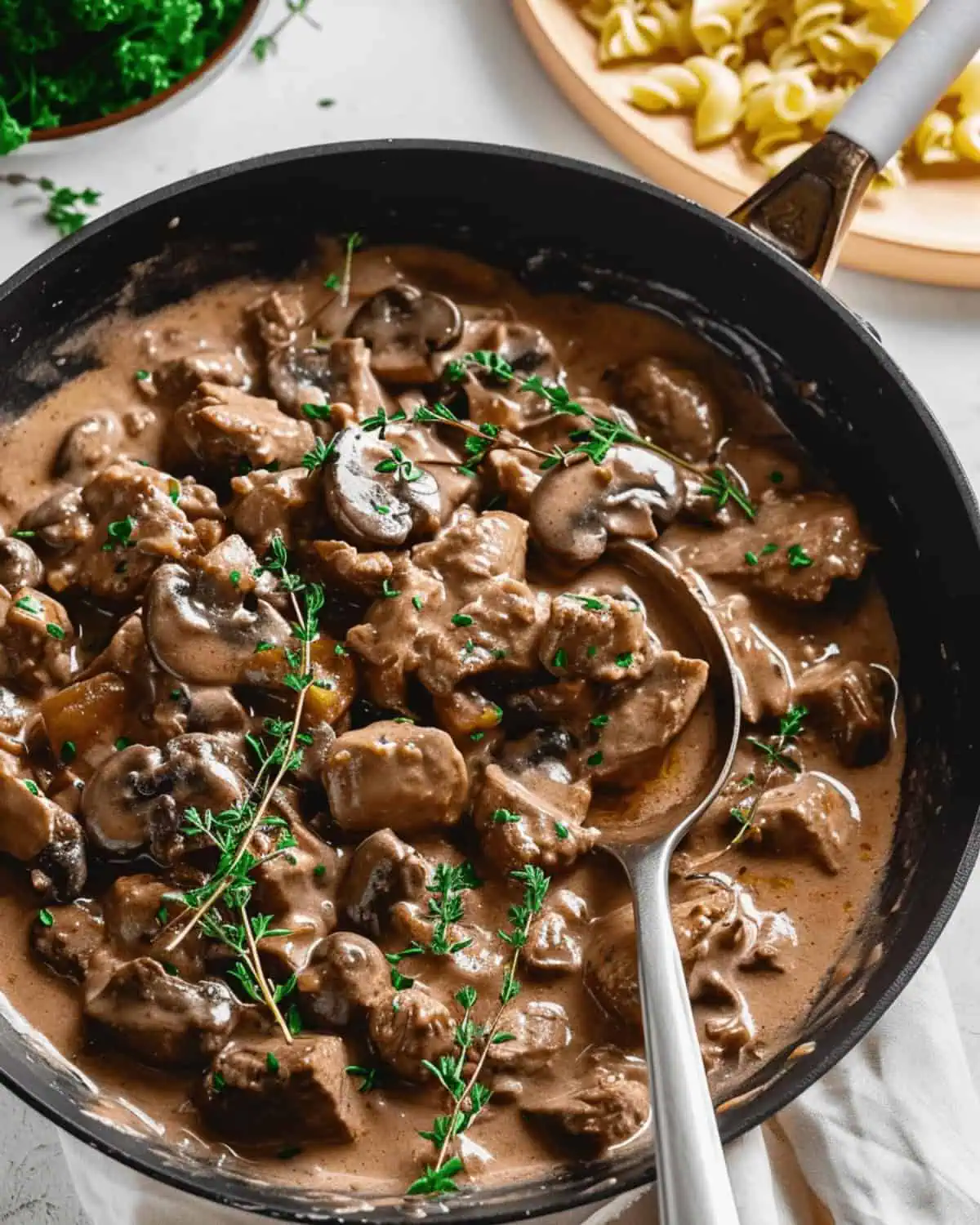 Venison Stroganoff