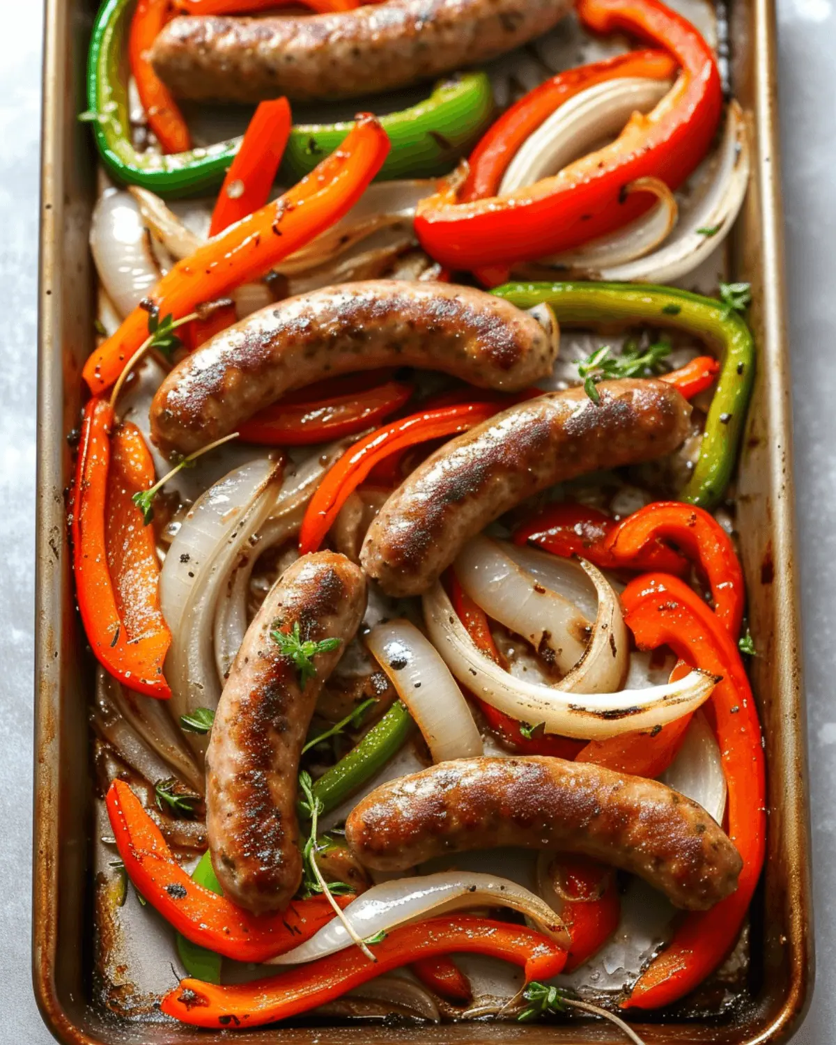 Baked Sausage and Peppers