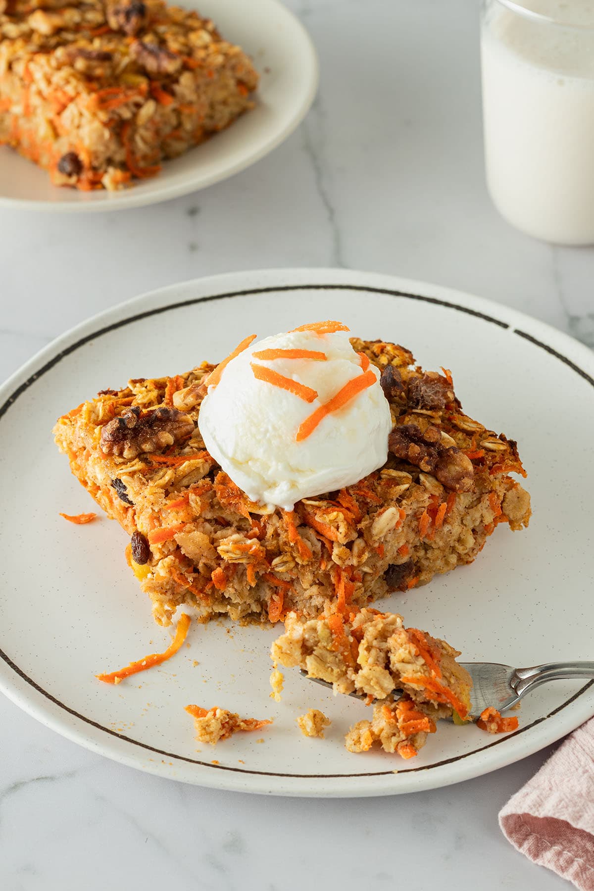 Carrot Cake Baked Oatmeal