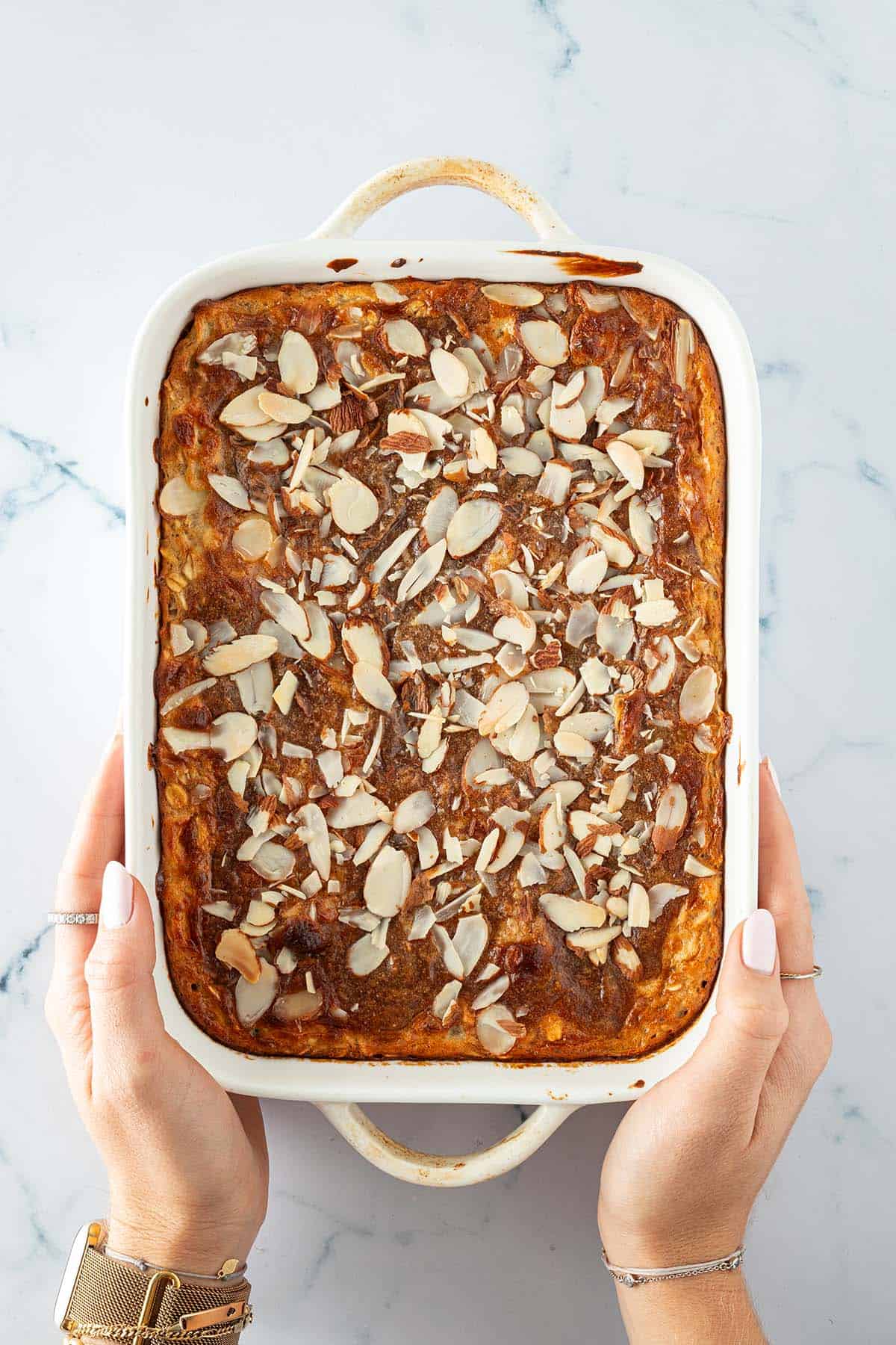 Almond Croissant Baked Oats