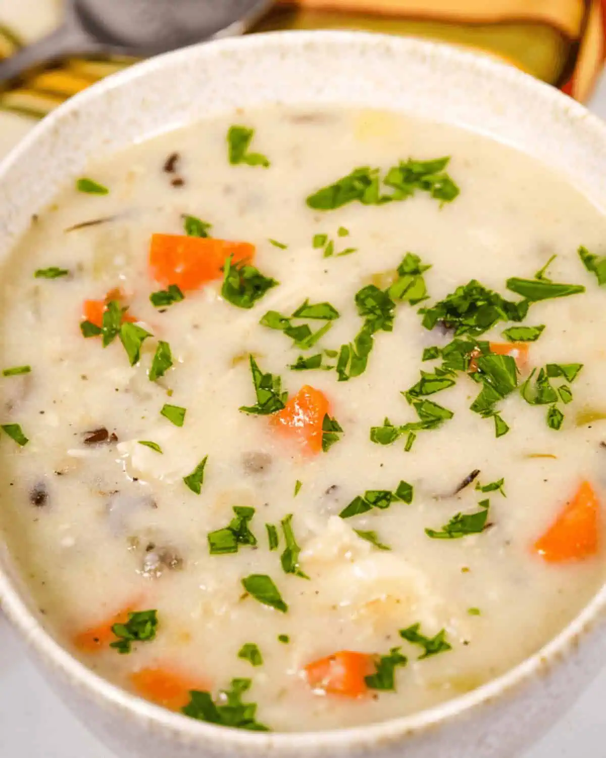 Slow Cooker Creamy Chicken Wild Rice Soup