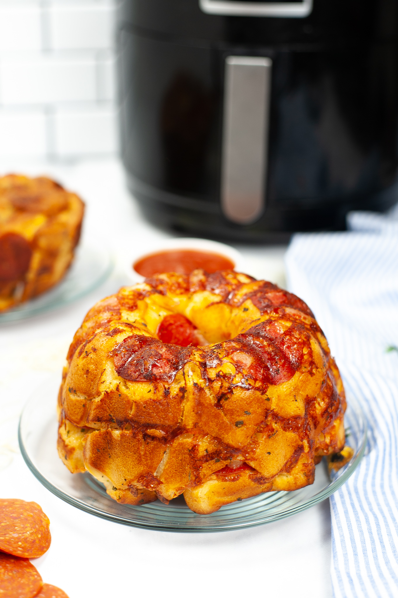 Air Fryer Pull Apart Pizza Bread