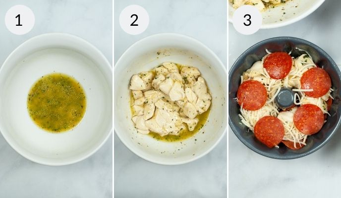 Air Fryer Pull Apart Pizza Bread