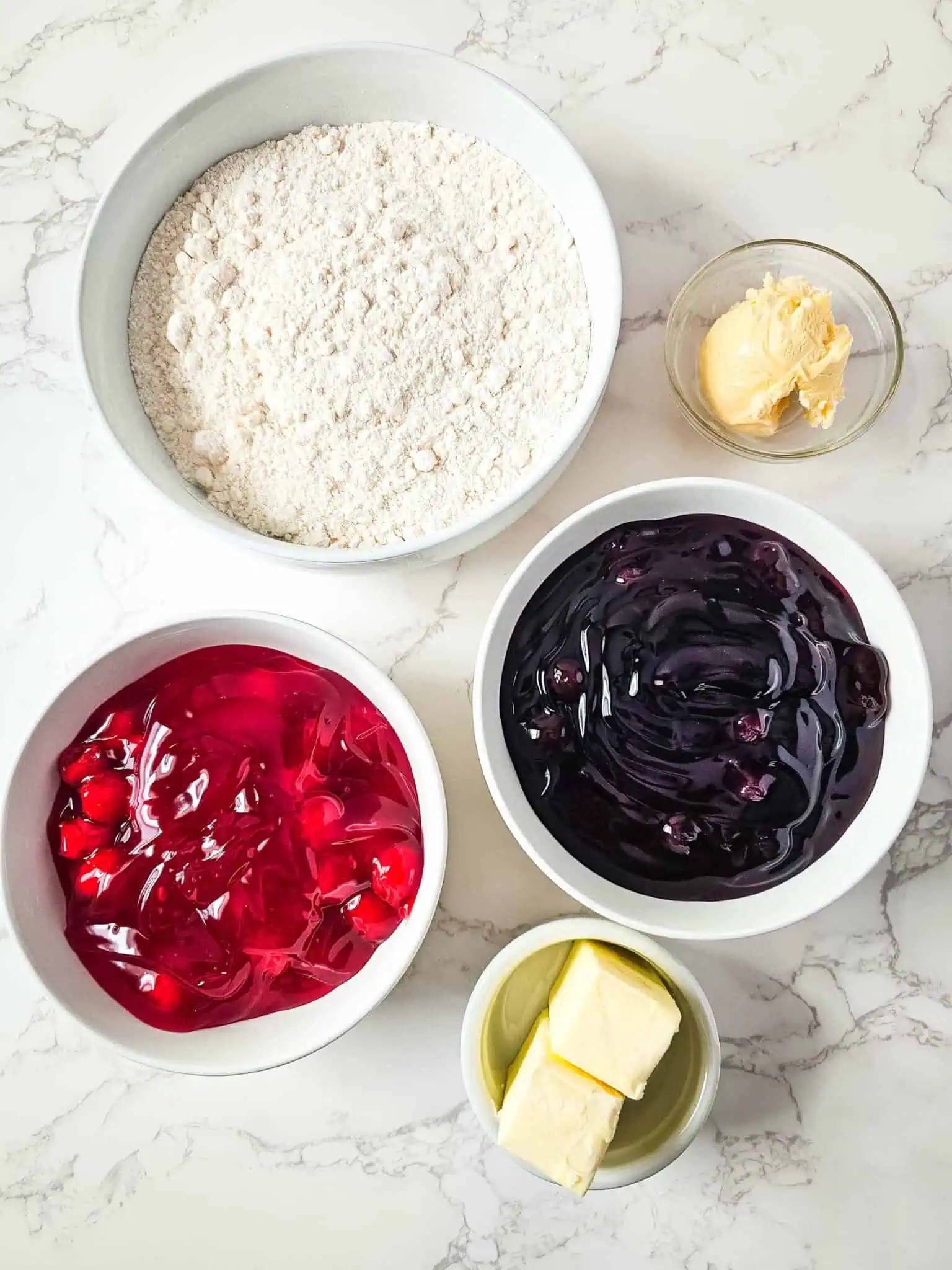 Blueberry Cherry Dump Cake