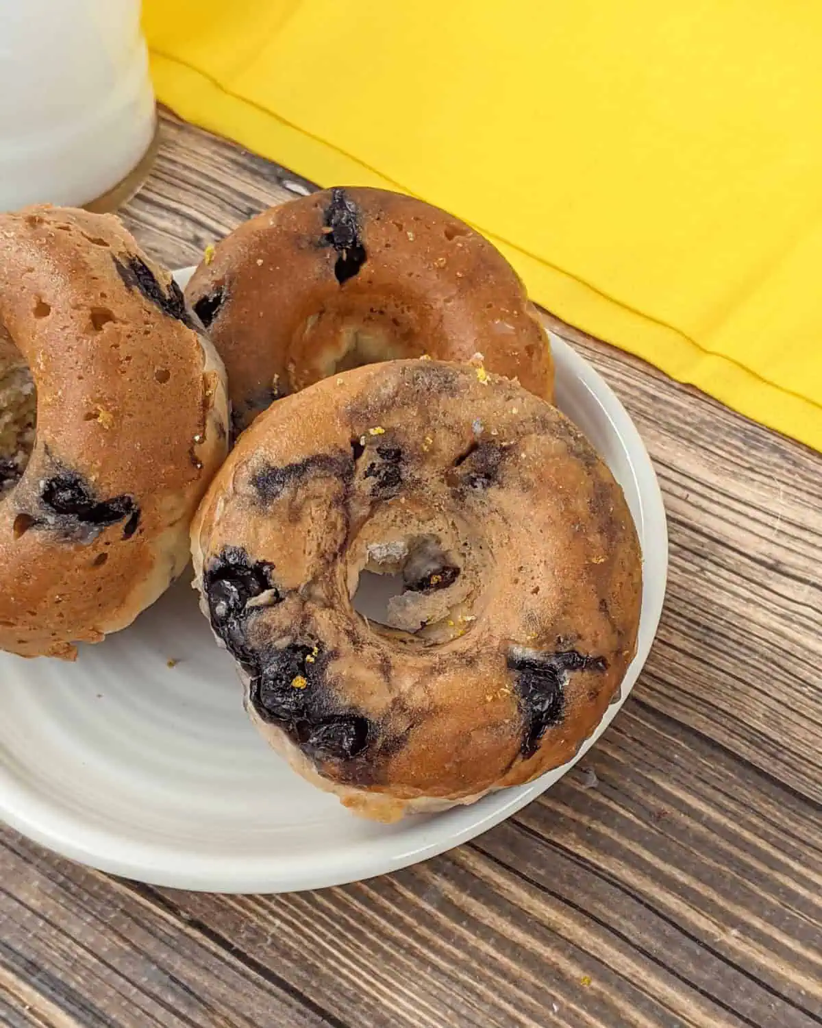 Glazed Blueberry Donuts
