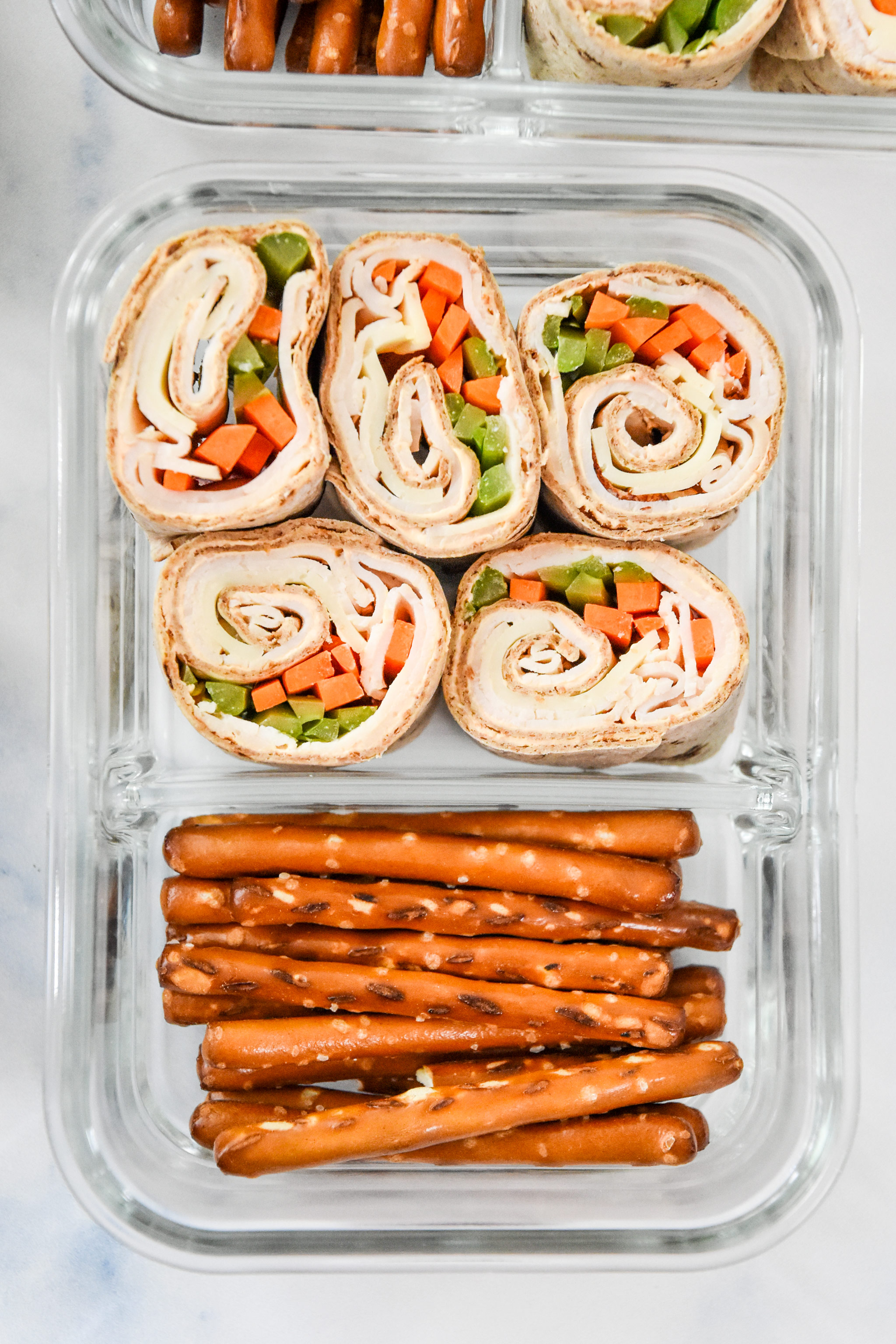 Buffalo Chicken Pinwheels Meal Prep