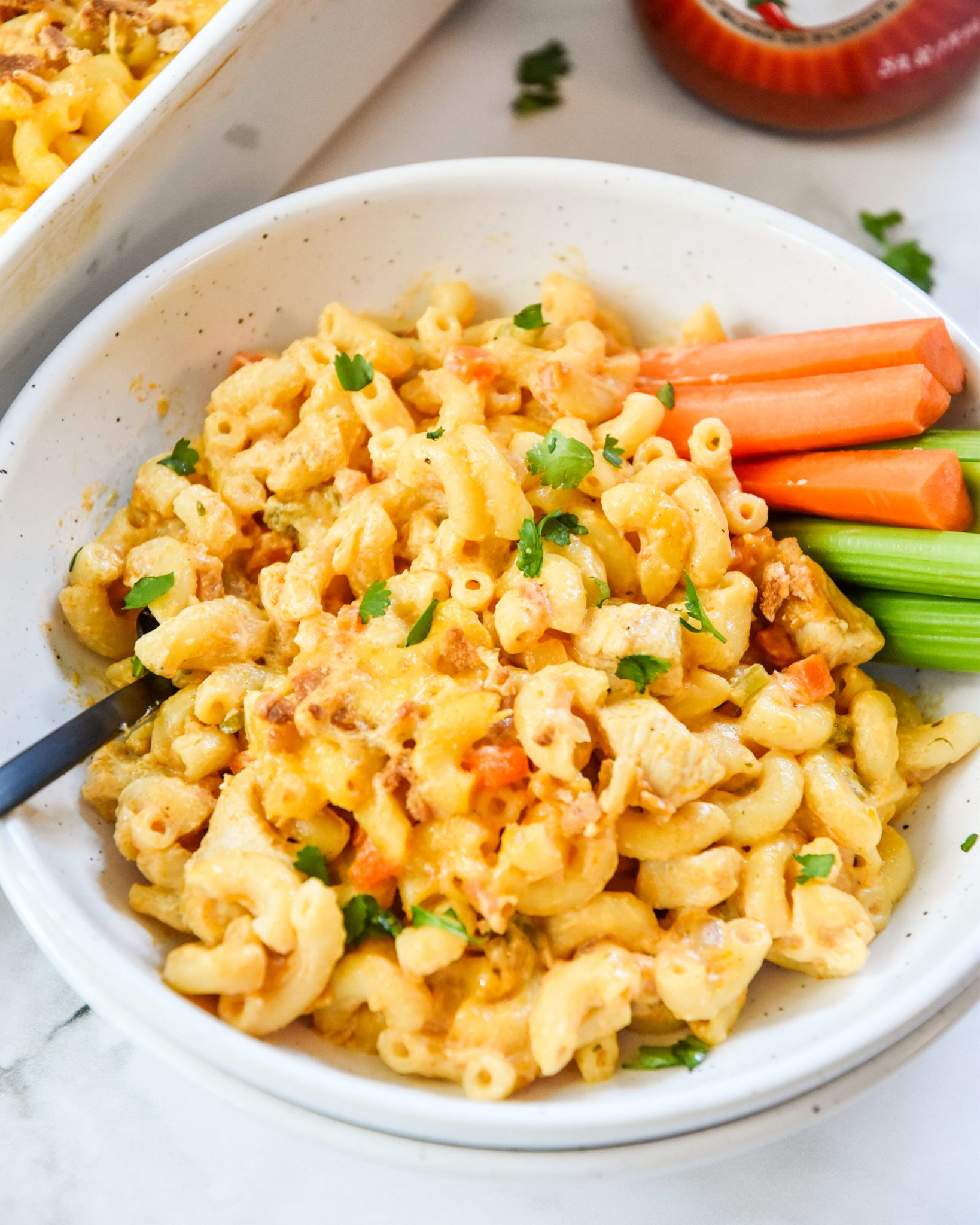 Buffalo Chicken Mac and Cheese