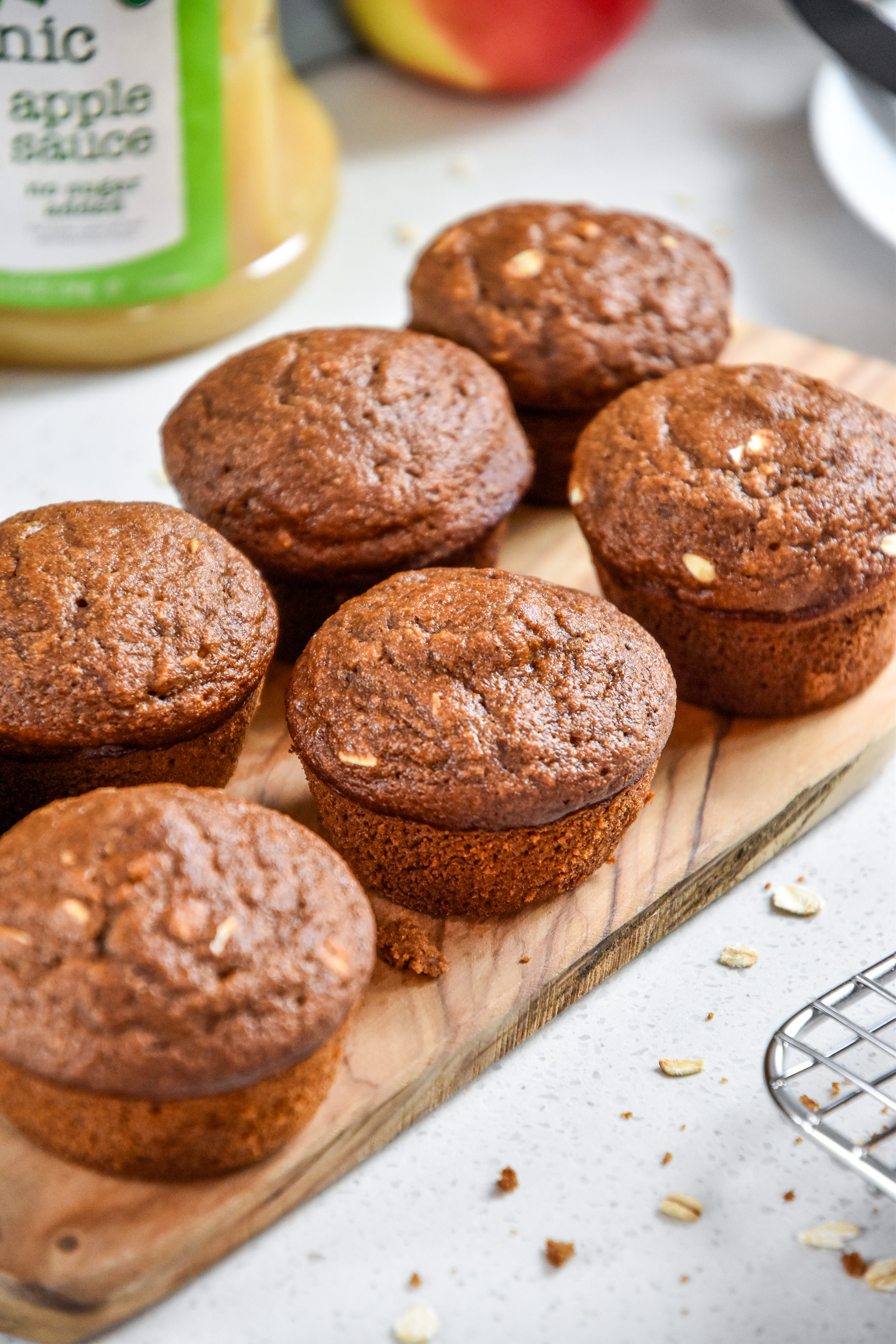 Oatmeal Applesauce Blender Muffins