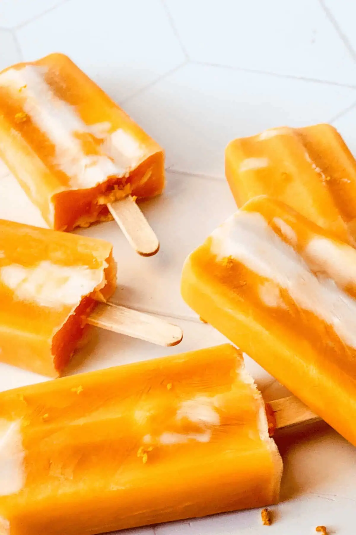 Creamsicle Orange Popsicles