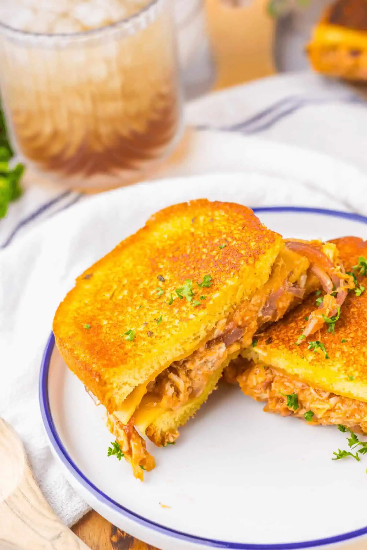 Buffalo Chicken Grilled Cheese