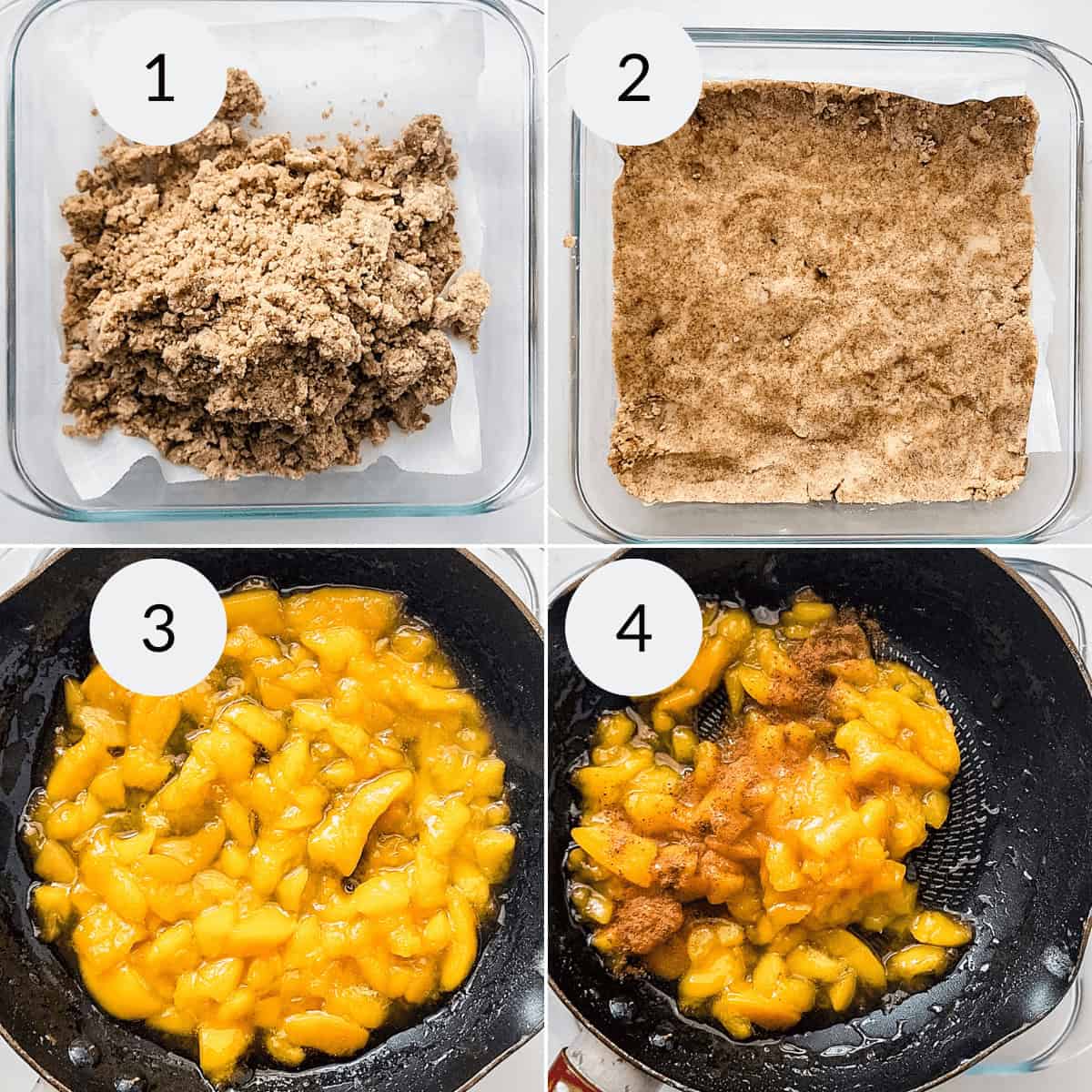 Peach Bars with Crumb Topping