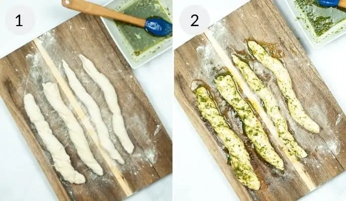 Air Fryer Garlic Breadsticks