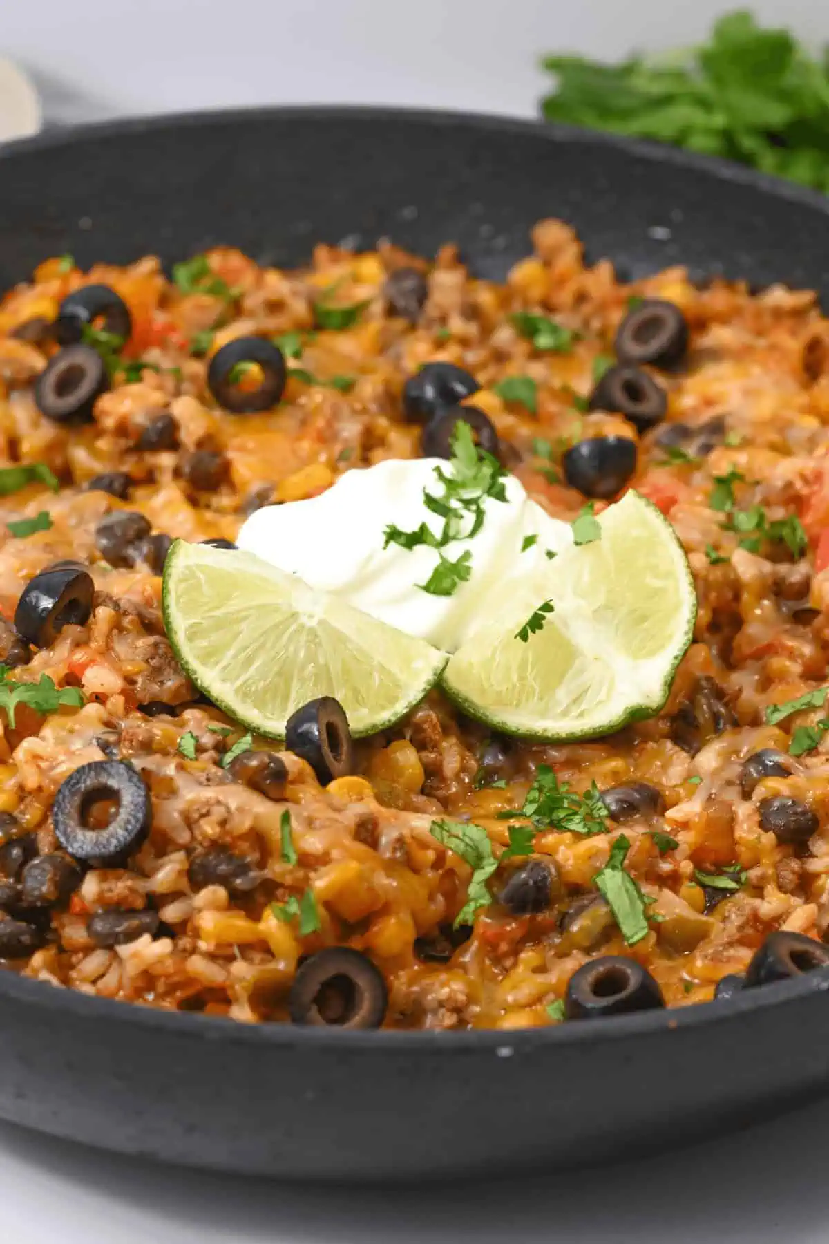 Mexican Beef and Rice Skillet