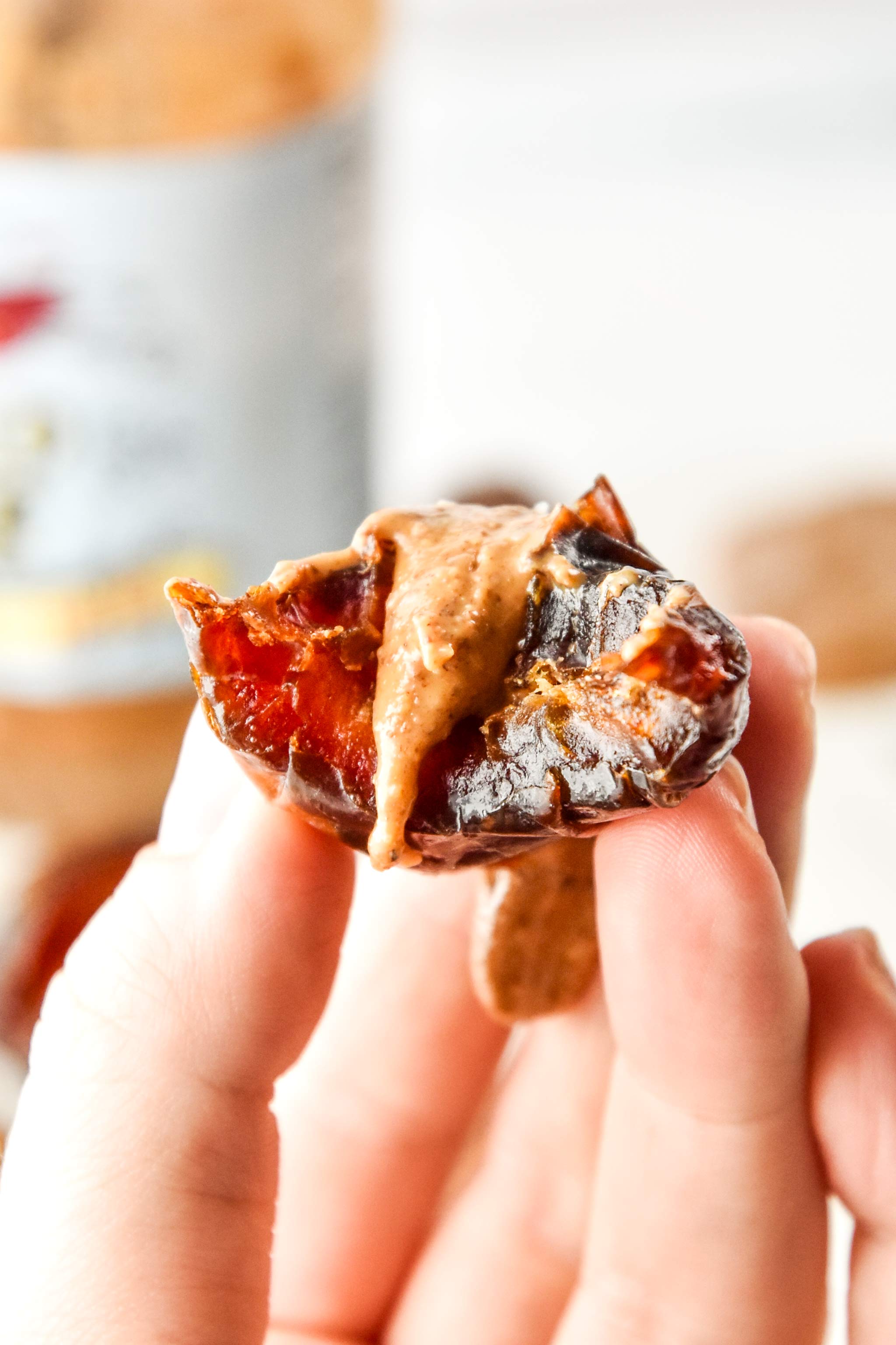 Salted Almond Butter Stuffed Dates