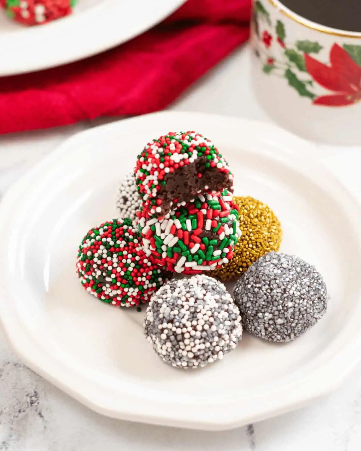 Christmas Brownie Balls