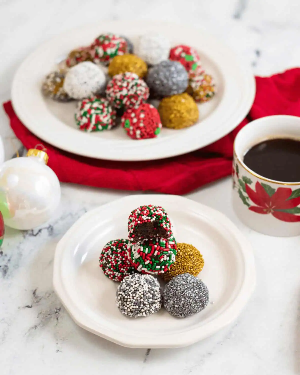 Christmas Brownie Balls
