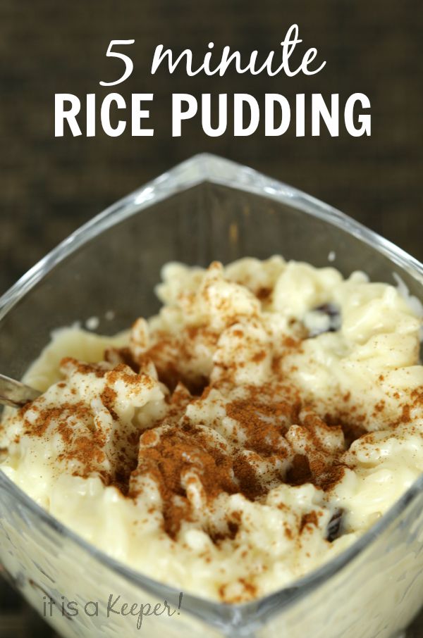 5 Minute Rice Pudding