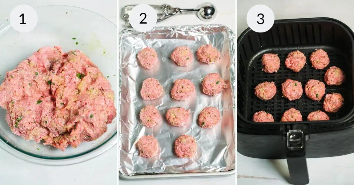 Air Fryer Turkey Meatballs