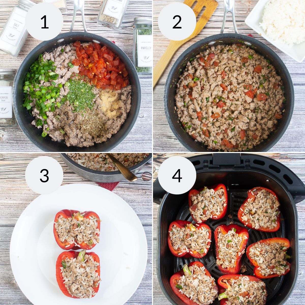 Air Fryer Stuffed Peppers