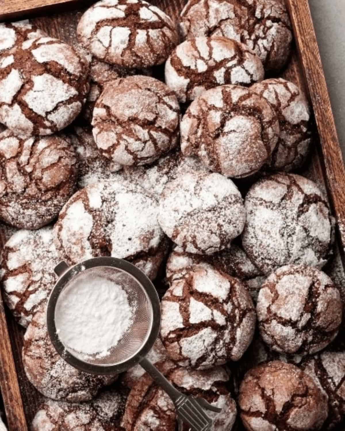 Brownie Crinkle Cookies