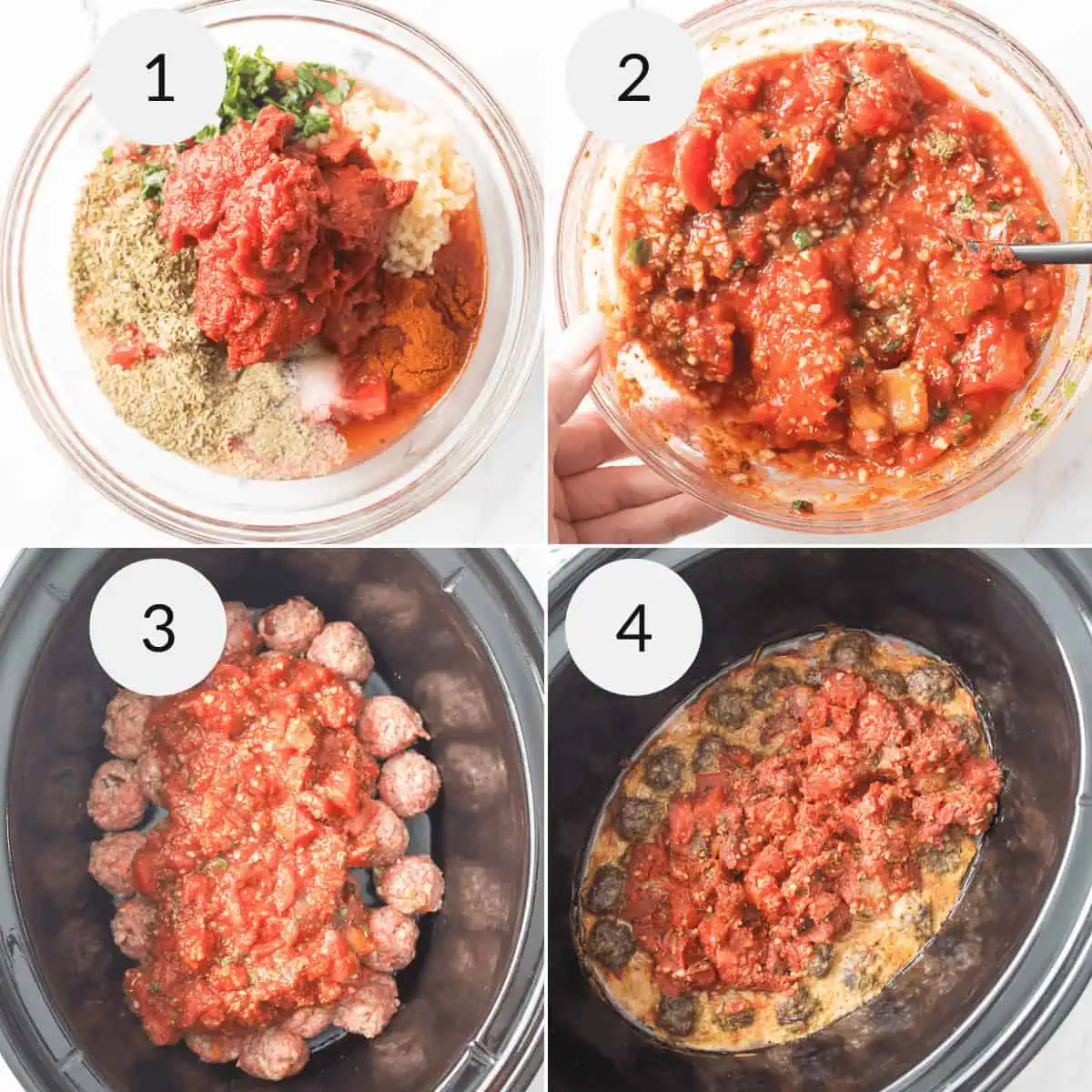 Crock Pot Italian Meatballs and Sauce