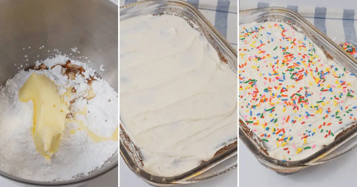 Chocolate Cake with White Icing