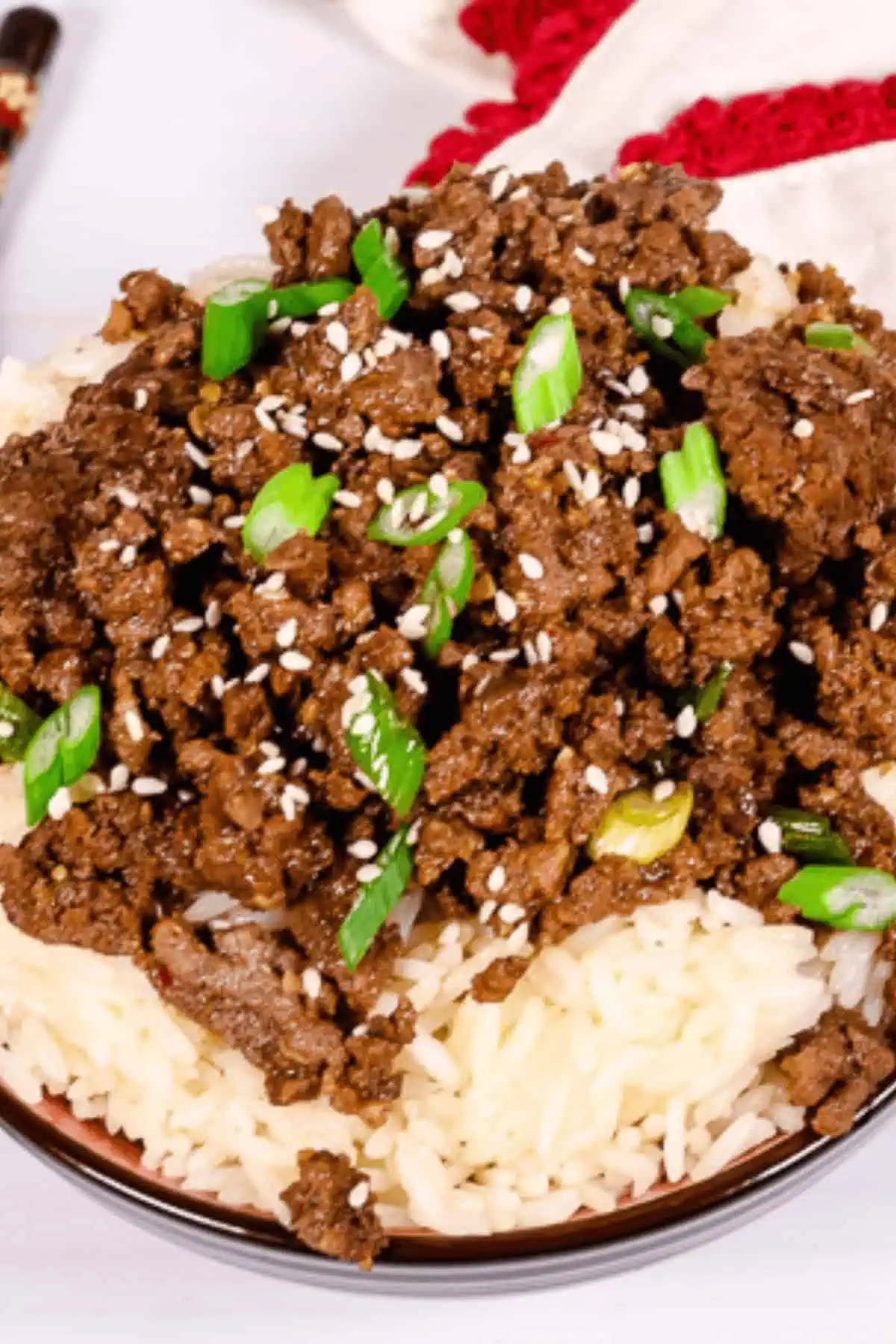 Ground Beef Bulgogi Bowl