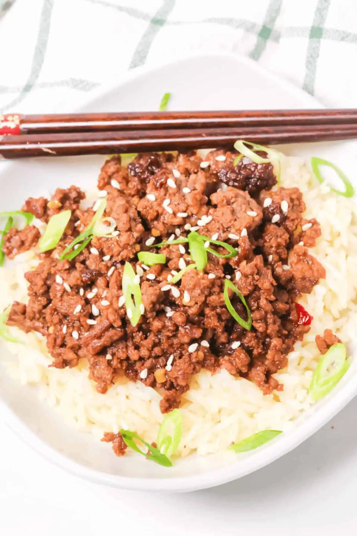 Ground Beef Bulgogi Bowl