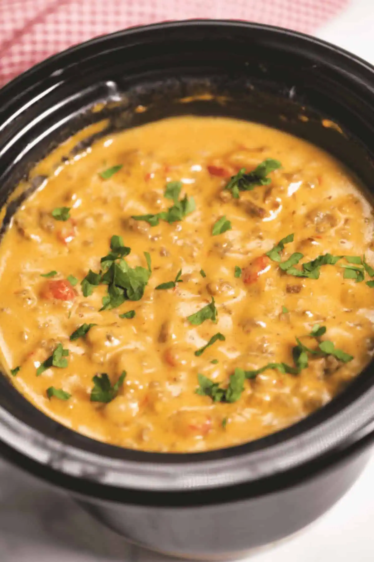 Crock Pot Cheeseburger Dip