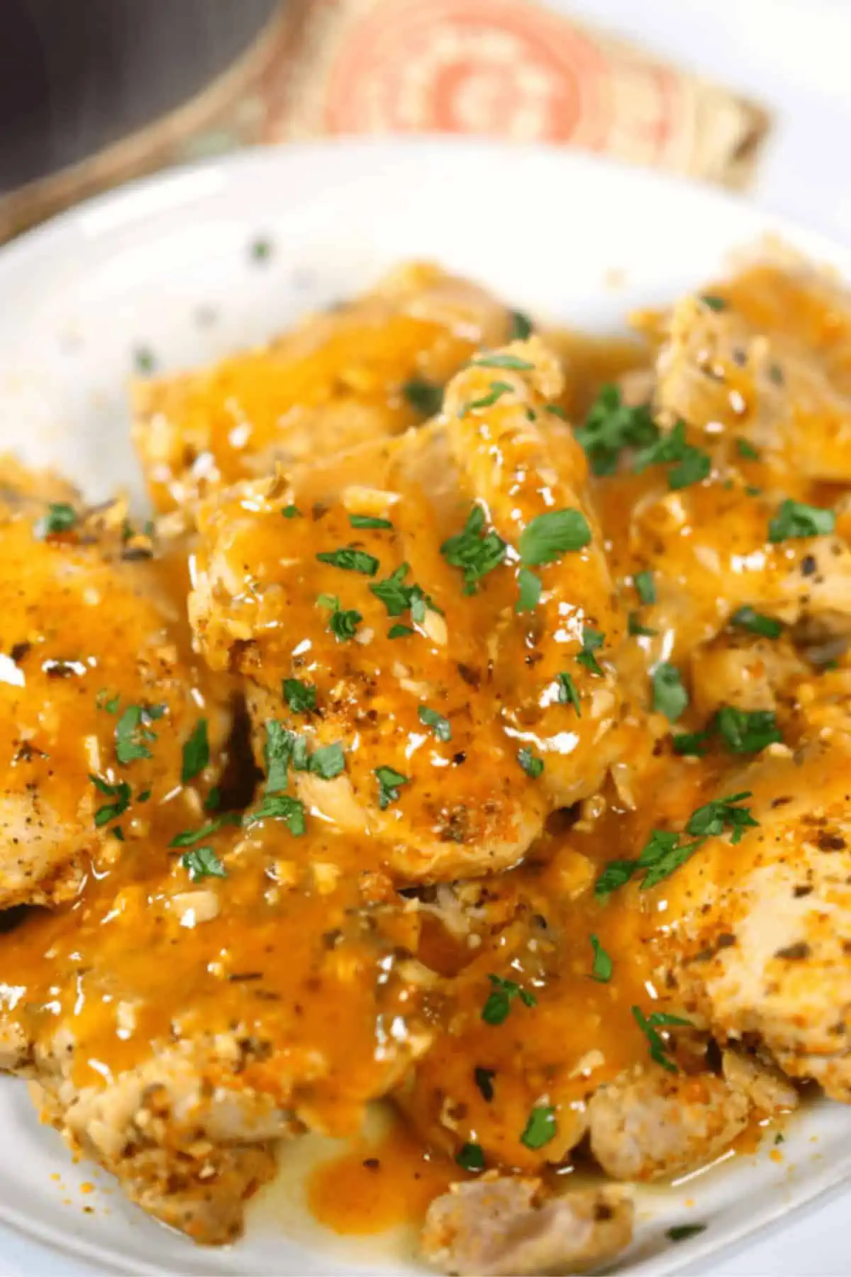 Instant Pot Bone In Chicken Thighs with Peri Peri Sauce
