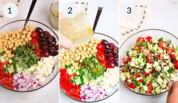 Chickpea Feta Salad