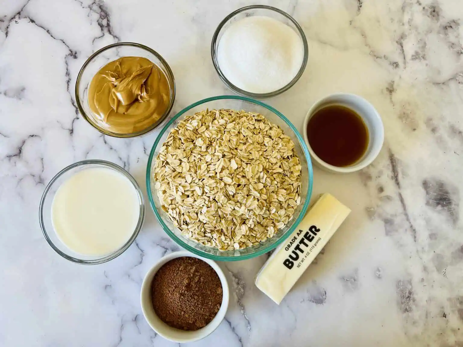 Chocolate No Bake Peanut Butter Oatmeal Cookies