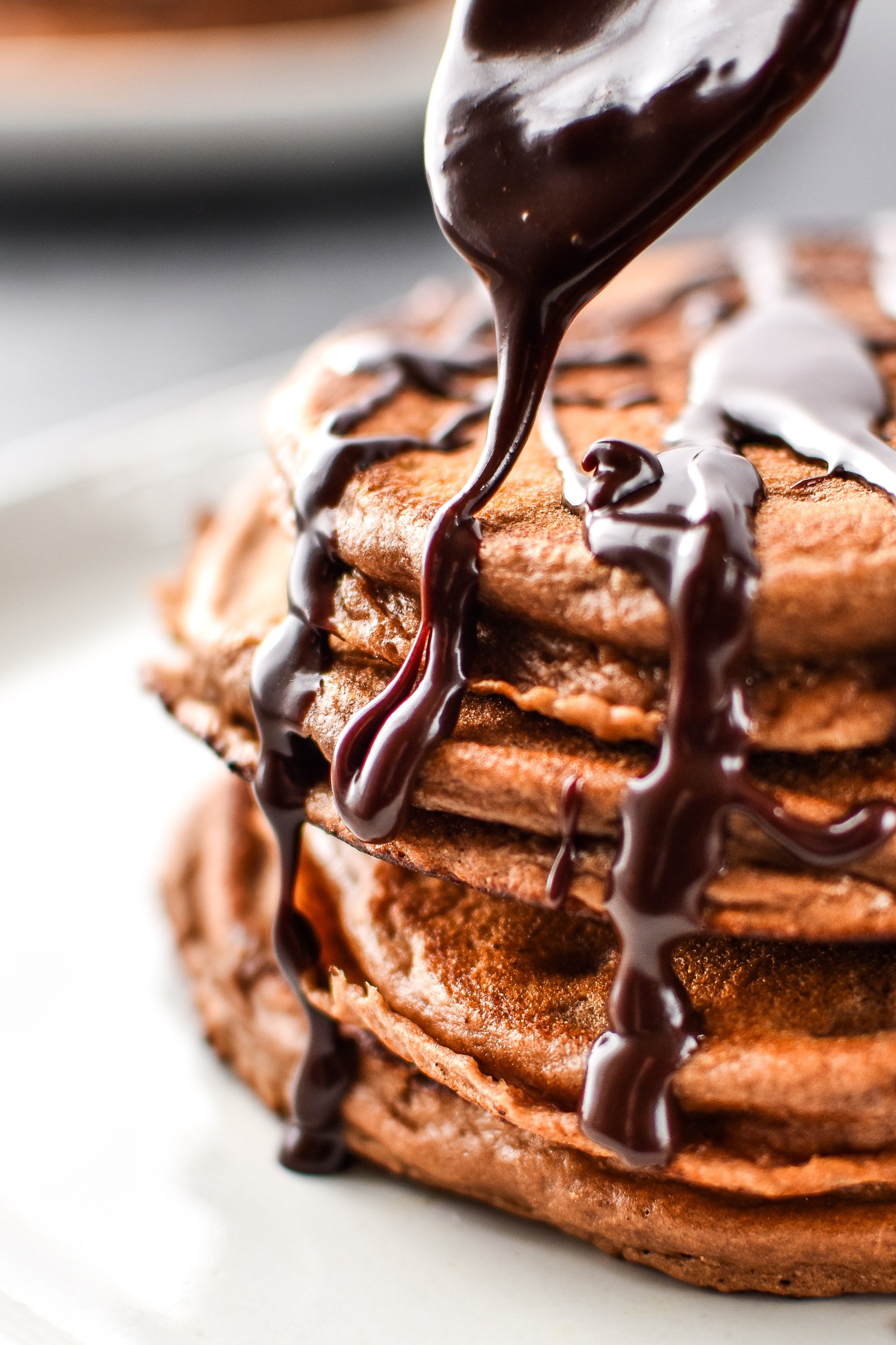 Double Chocolate Peppermint Pancakes
