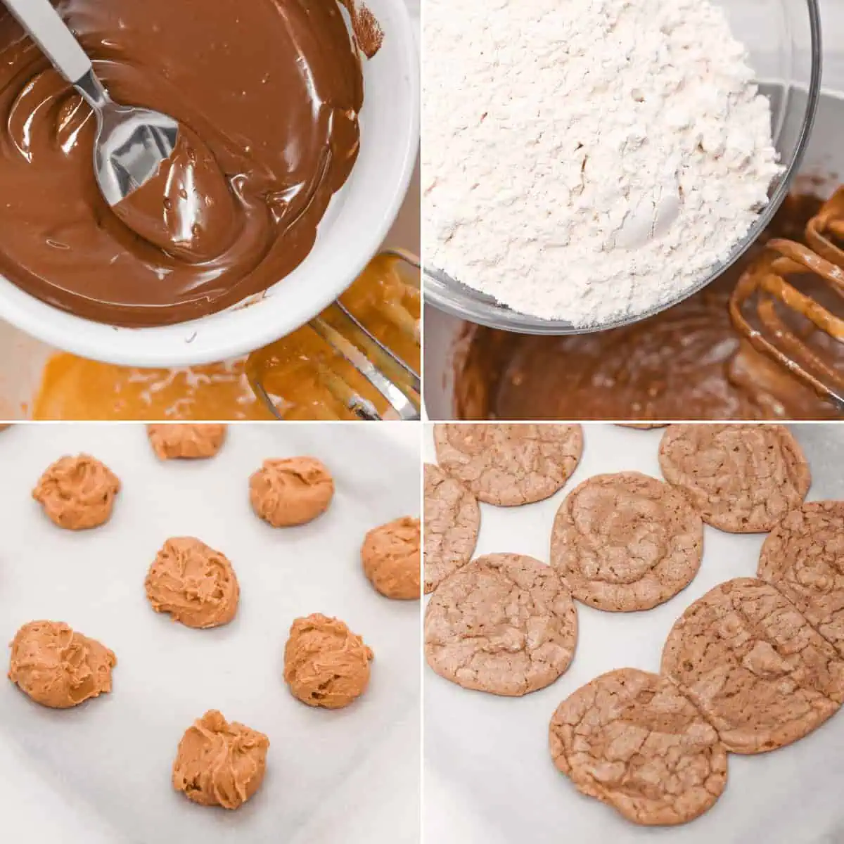 Vintage Chocolate Peanut Butter Cookies
