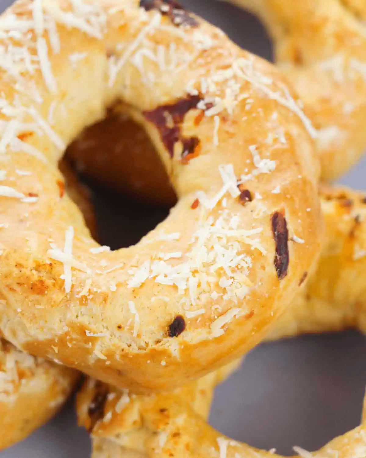 Asiago Cheese Bagel with Sundried Tomatoes
