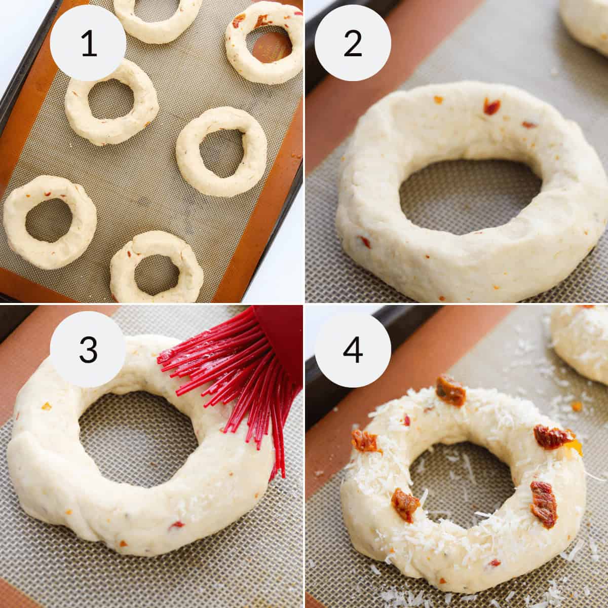 Asiago Cheese Bagel with Sundried Tomatoes