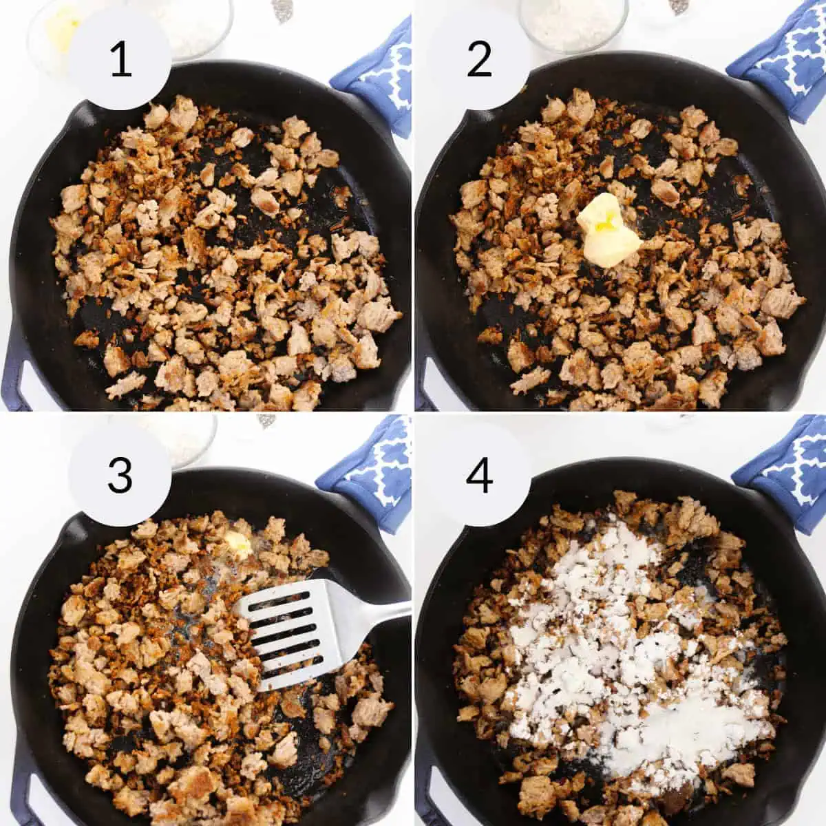 Homemade Country Gravy with Sausage