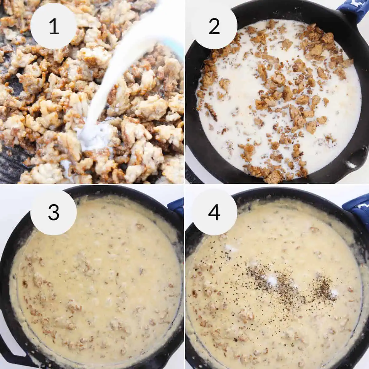 Homemade Country Gravy with Sausage