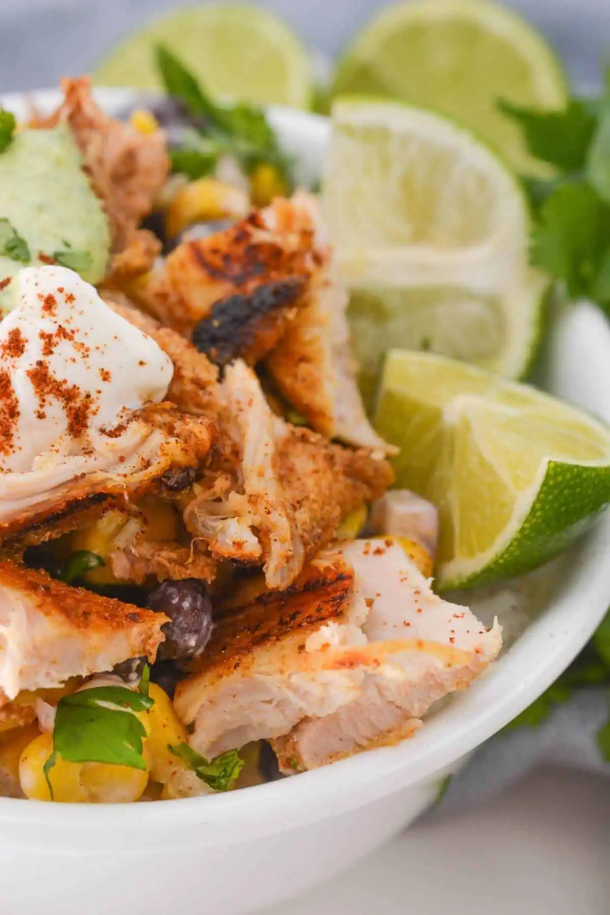 Street Corn Chicken Rice Bowl