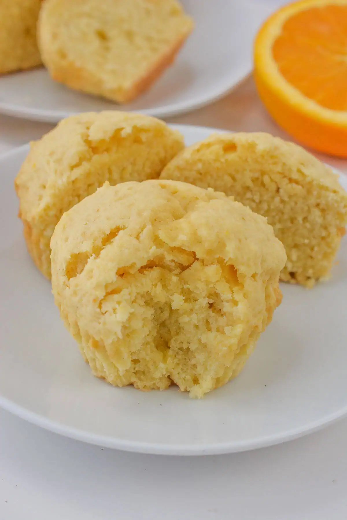 Orange Greek Yogurt Muffins