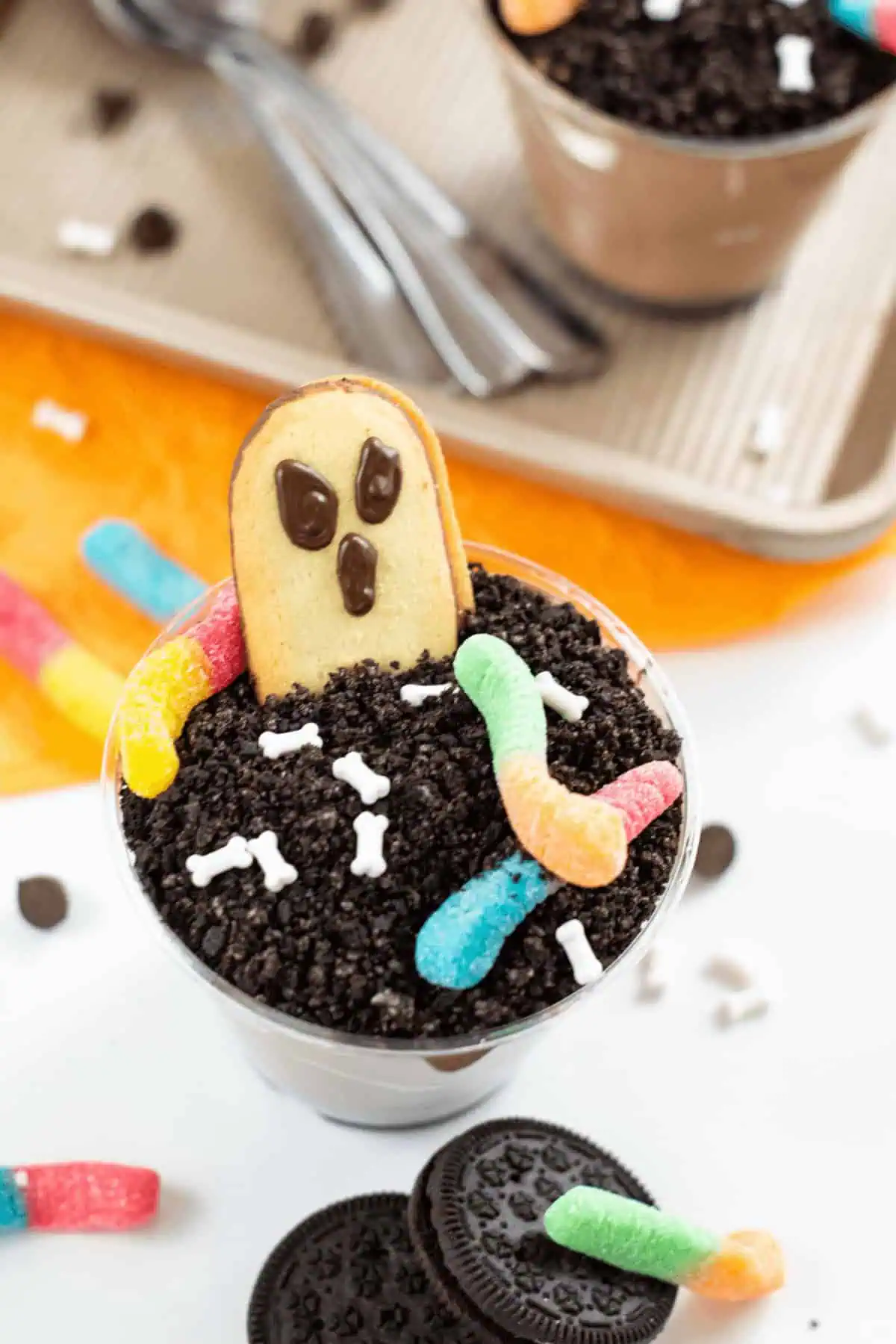 Halloween Dirt Pudding Cups