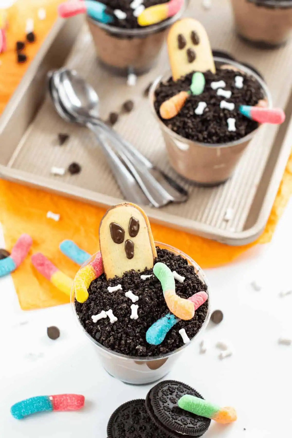 Halloween Dirt Pudding Cups