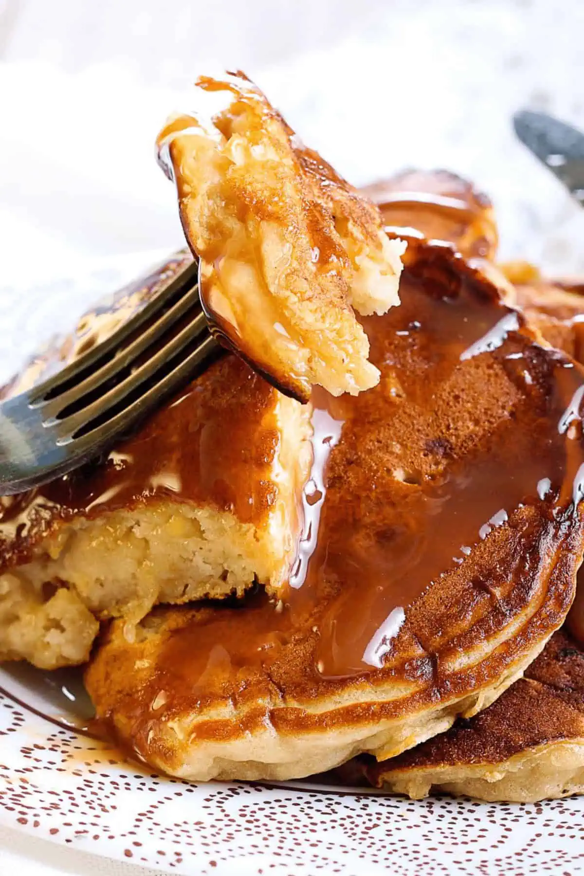 Whole Wheat Apple Cinnamon Pancakes