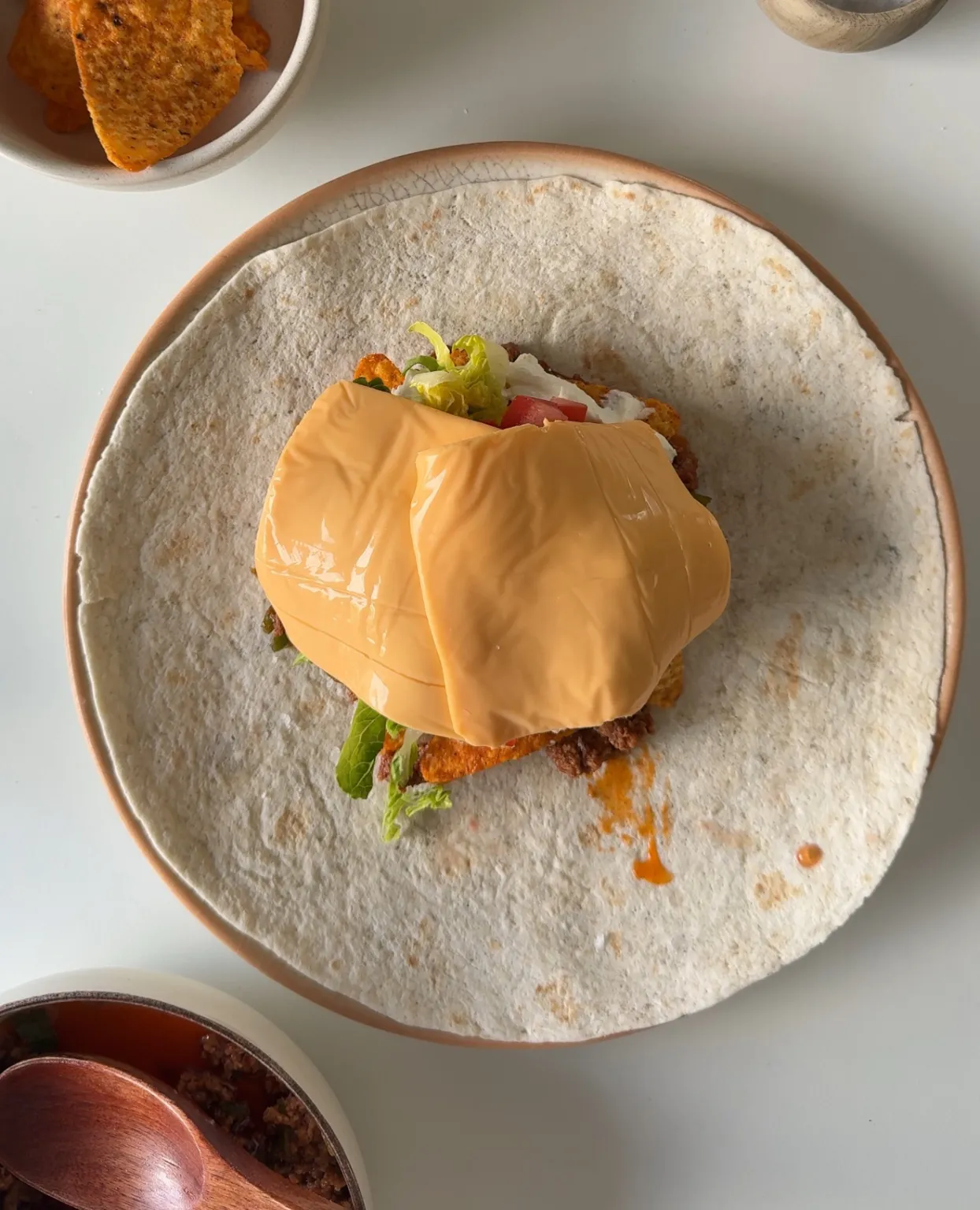 Taco Bell Supreme Crunchwrap with Doritos