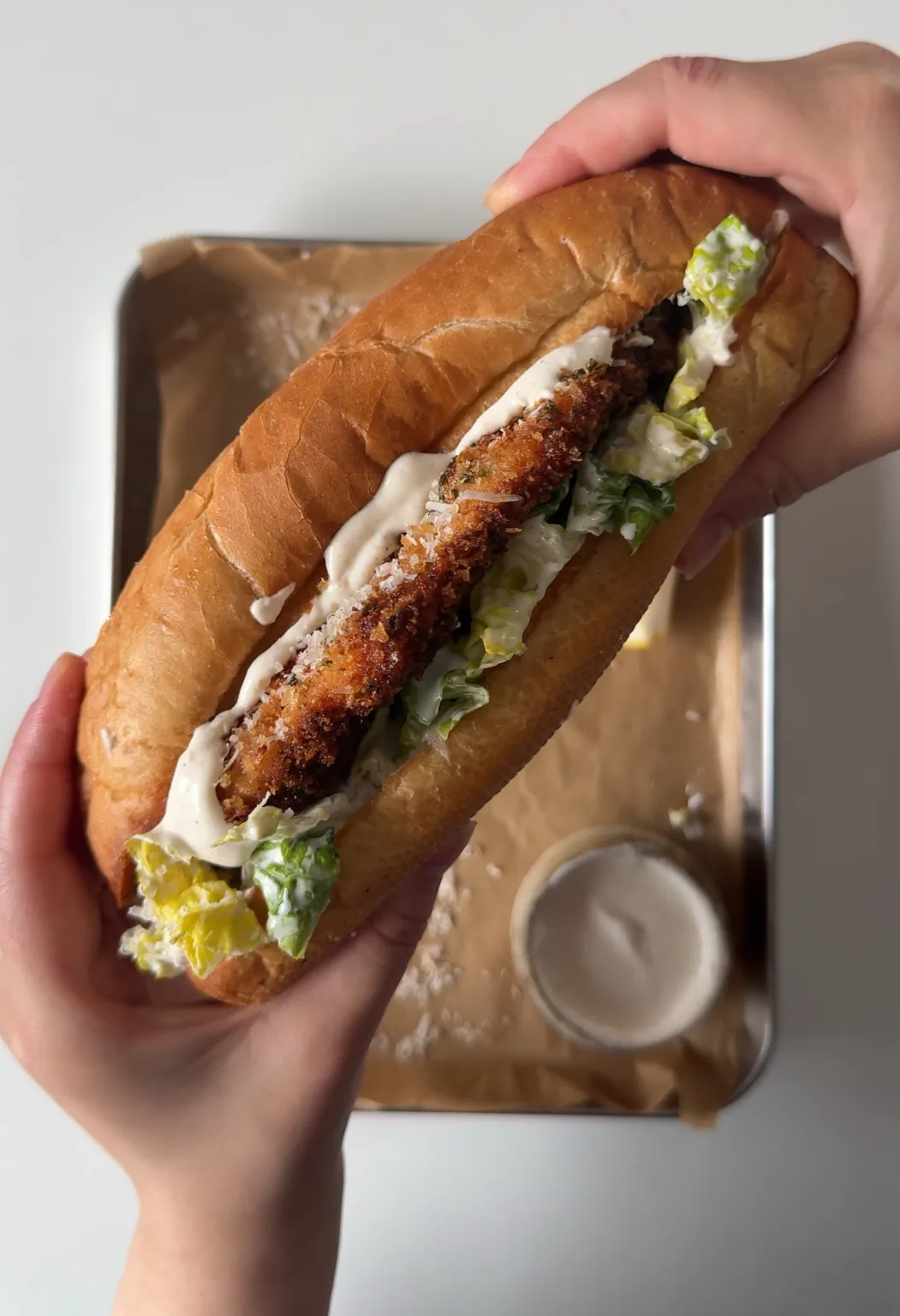 Crispy Ceasar Chicken Sandwhich