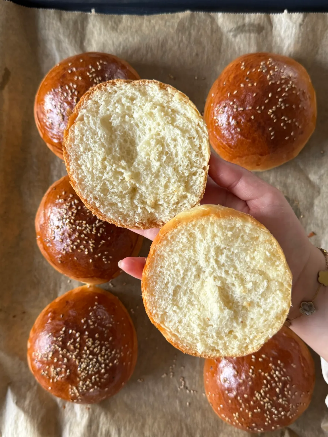 Homemade Brioche Burger Buns