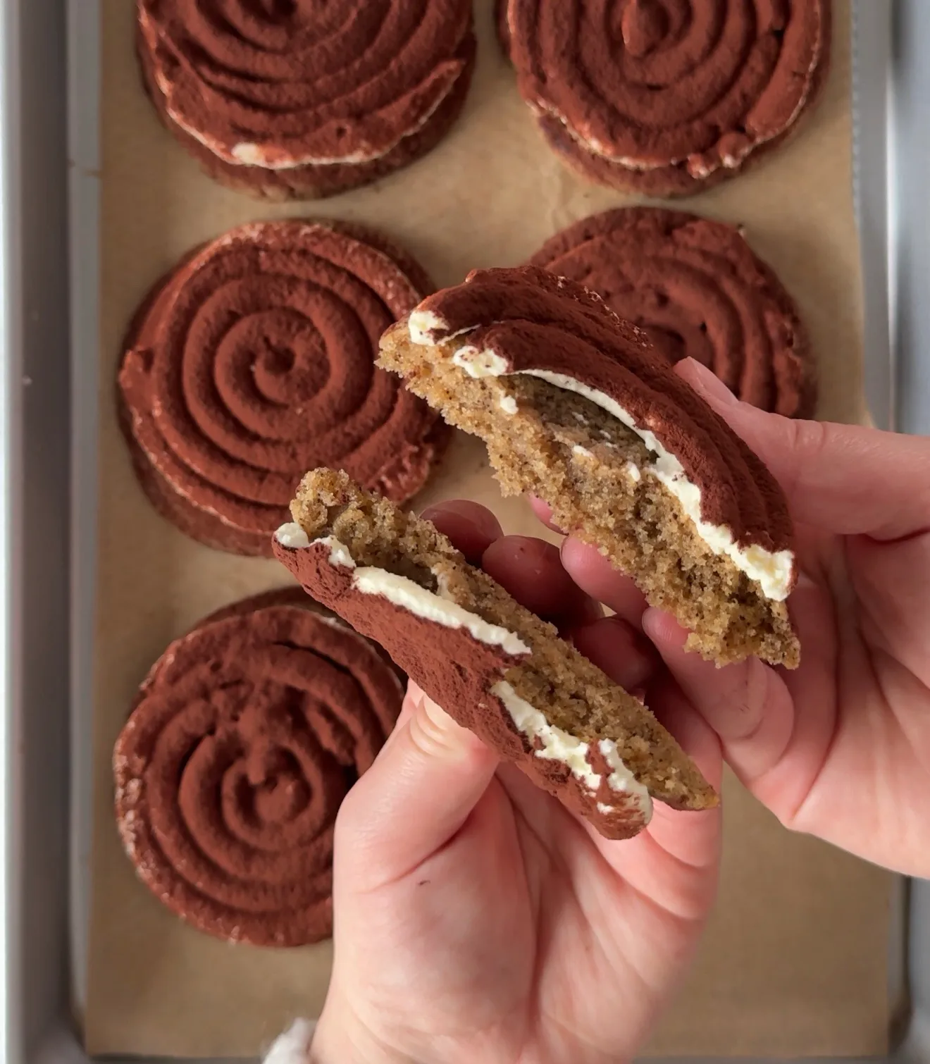 Tiramisu Cookies with Mascarpone Frosting